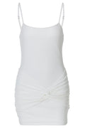 Simple Straps White Tight Dress