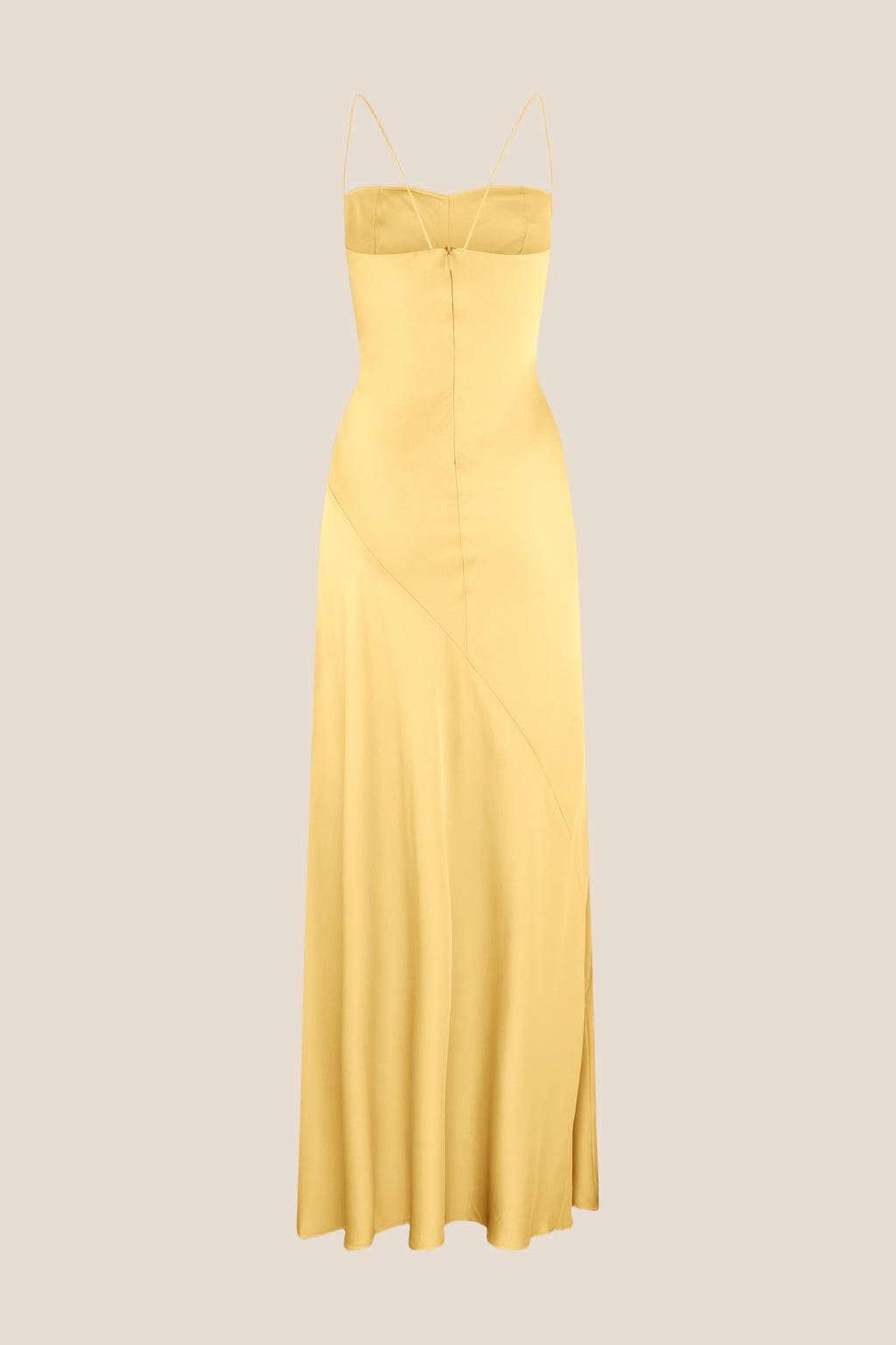 Spaghetti Straps Lilac Long Dress with Slit